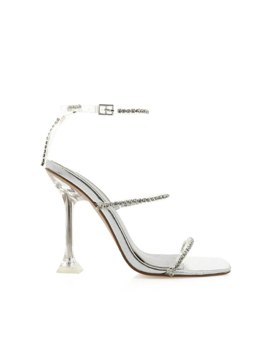 Women Billini Heels | Finara Silver Diamante