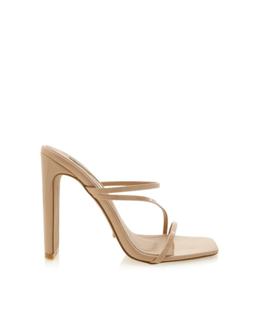 Women Billini Block Heels | Yanna Wide Fit Nude Patent