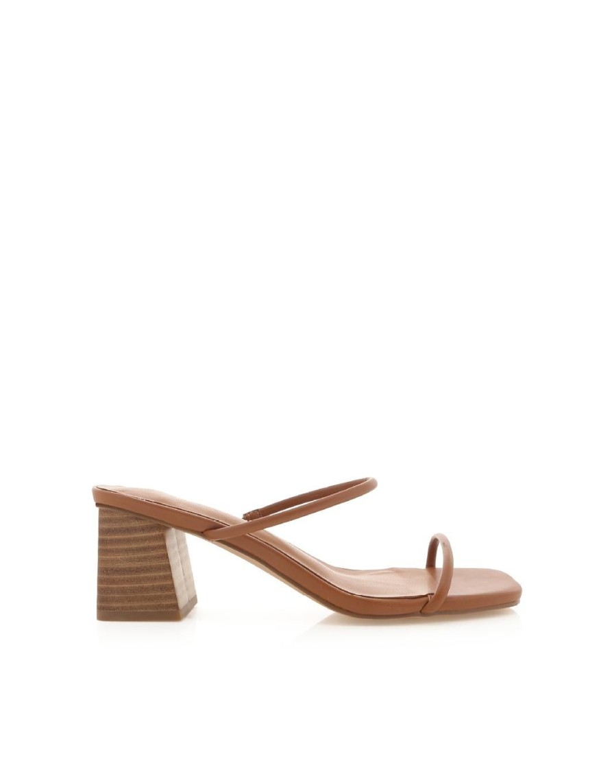 Women Billini Block Heels | Waylen Tan Natural