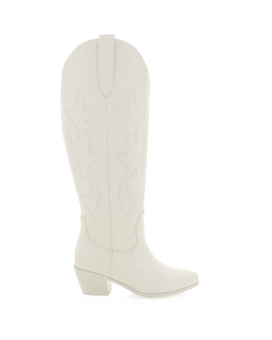 Women Billini Cowboy Boots | Urson Curve Bone