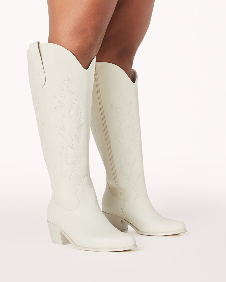 Women Billini Cowboy Boots | Urson Curve Bone