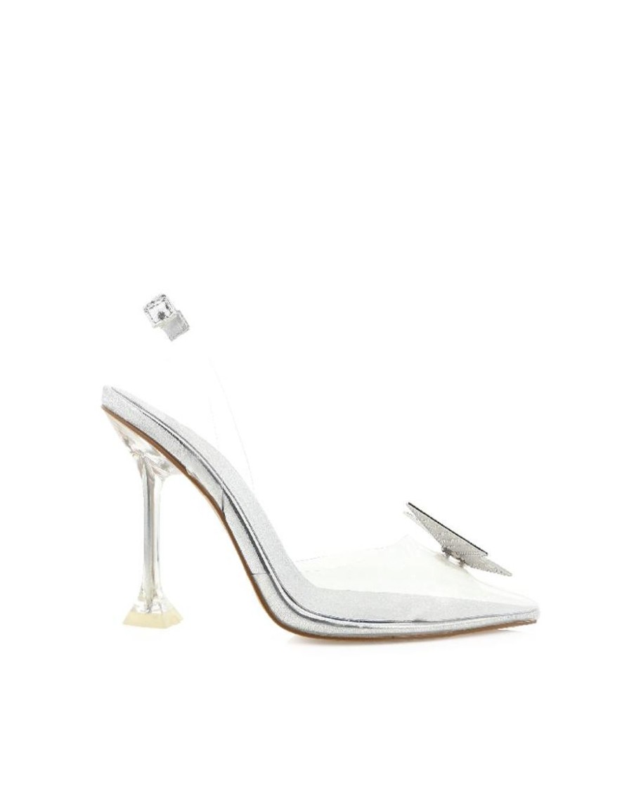 Women Billini Stilettos | Fritz Clear Silver