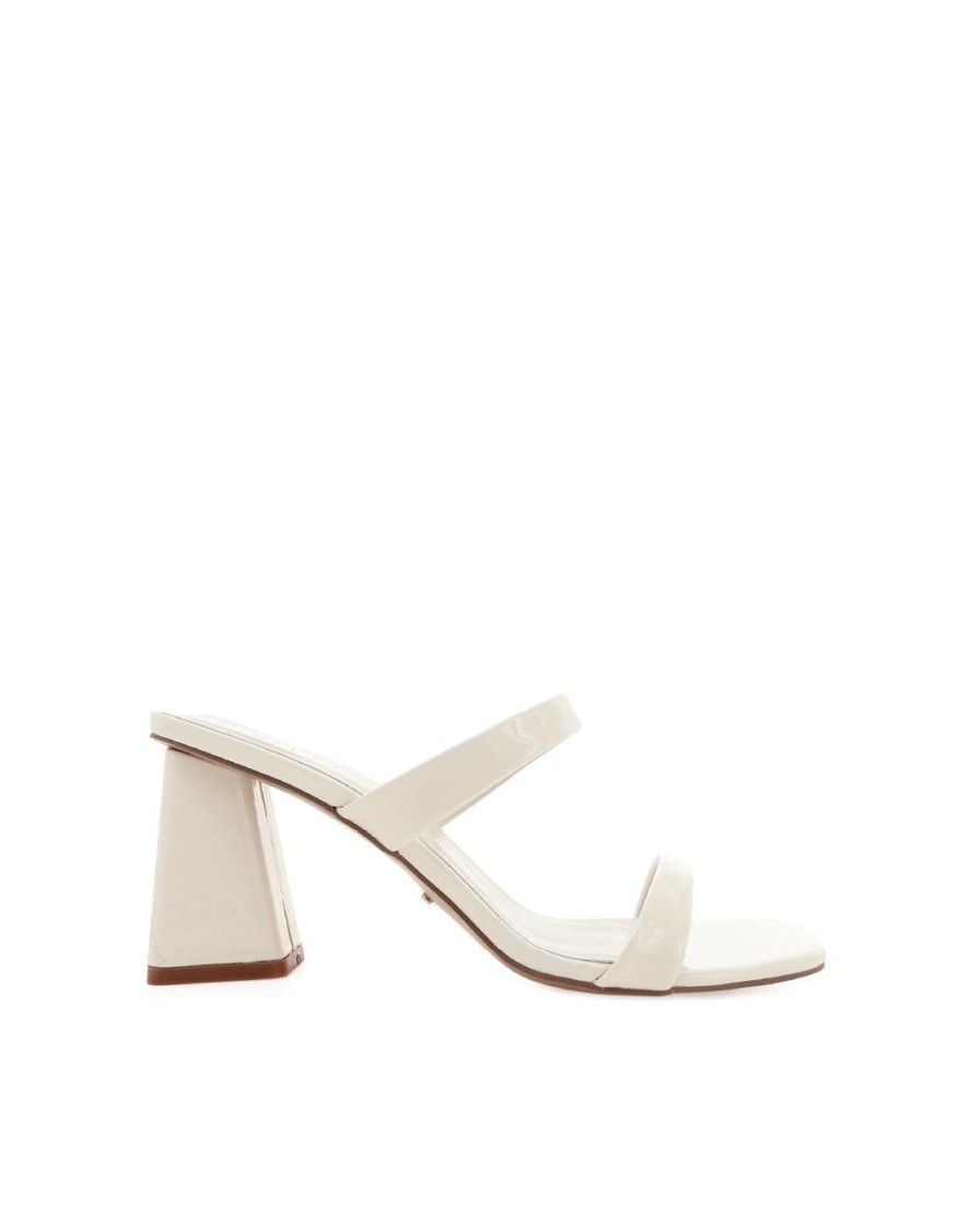 Women Billini Block Heels | Laurel Bone Patent