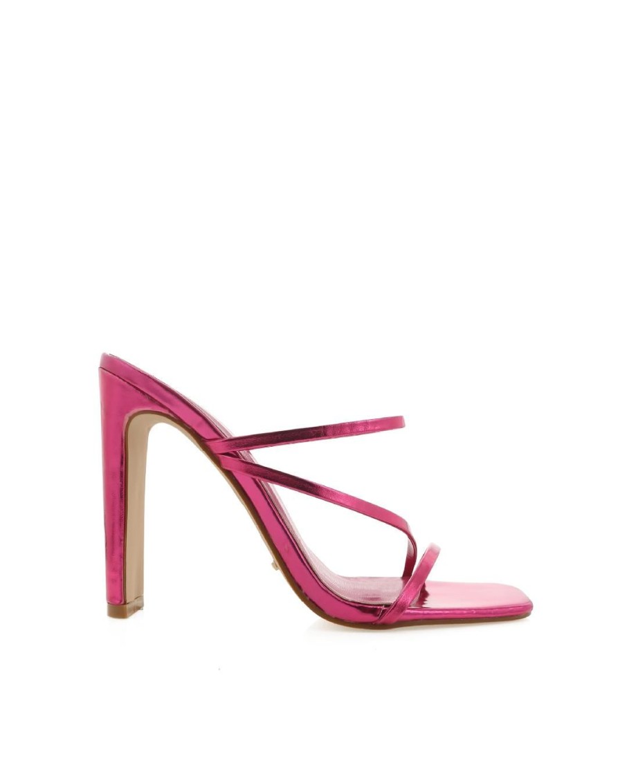 Women Billini Heels | Yanna Pink Metallic