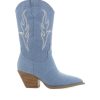 Women Billini Cowboy Boots | Asha Blue Denim