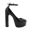 Women Billini Block Heels | Catano Black Patent