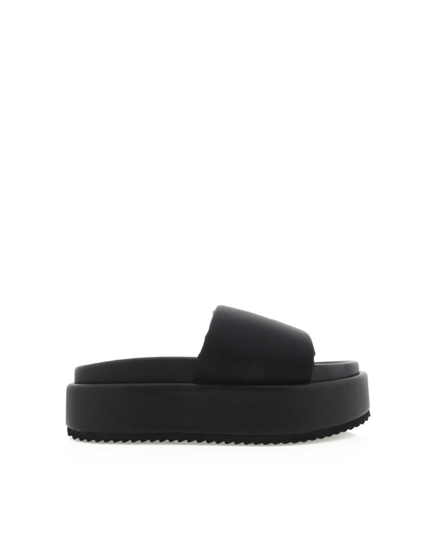 Women Billini Slides | Gloria Black Neoprene