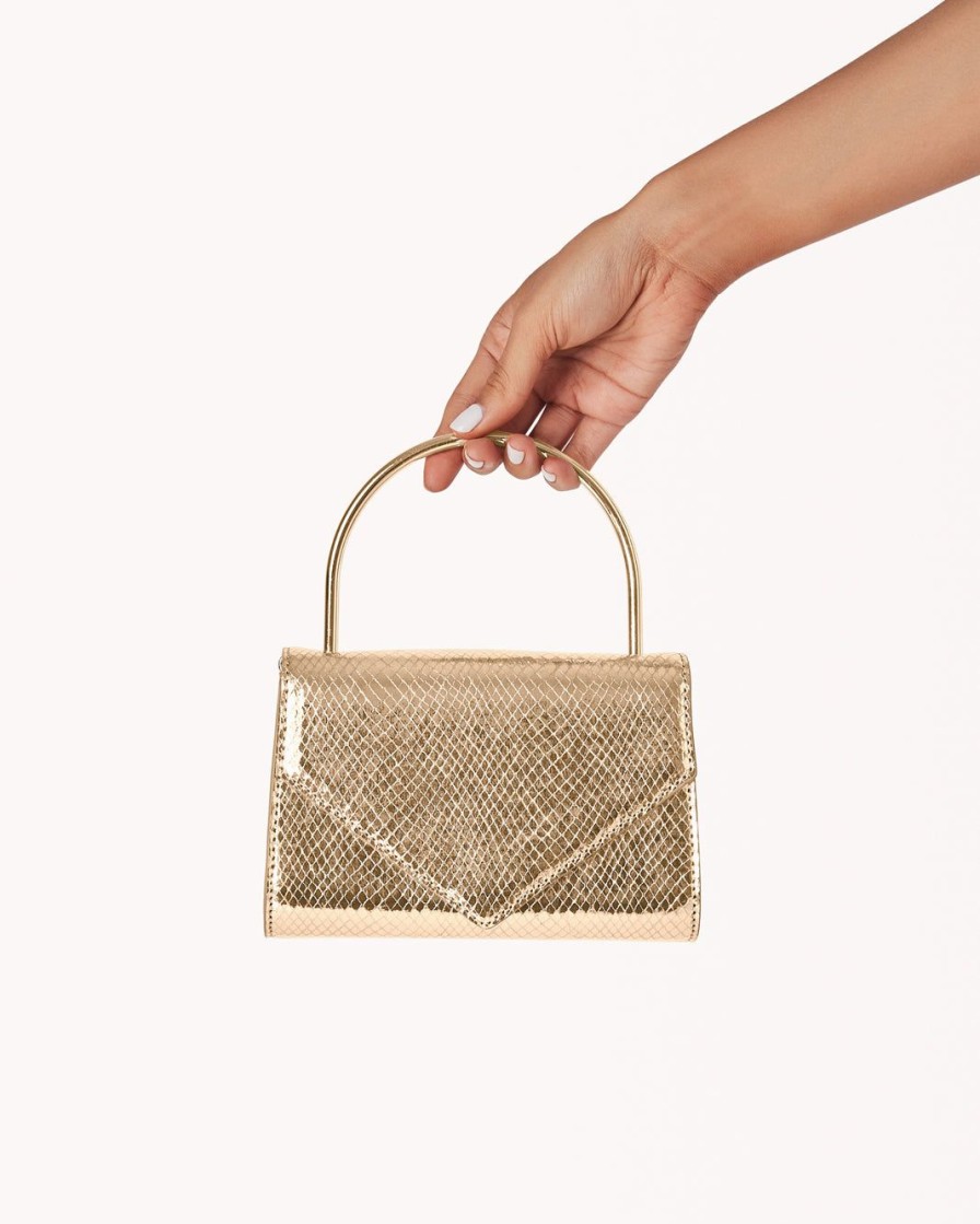 Women Billini Bags | Aston Handle Bag Gold Scale