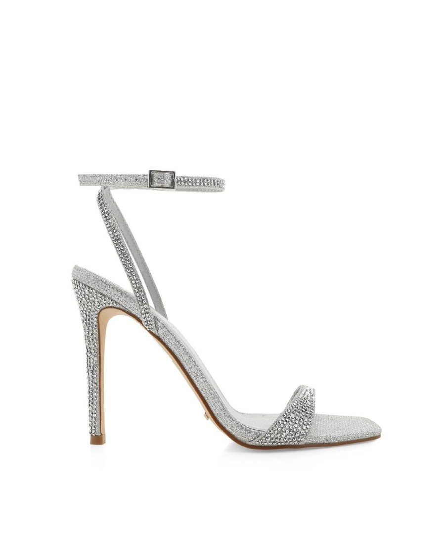 Women Billini Heels | Gillian Silver Rhinestone