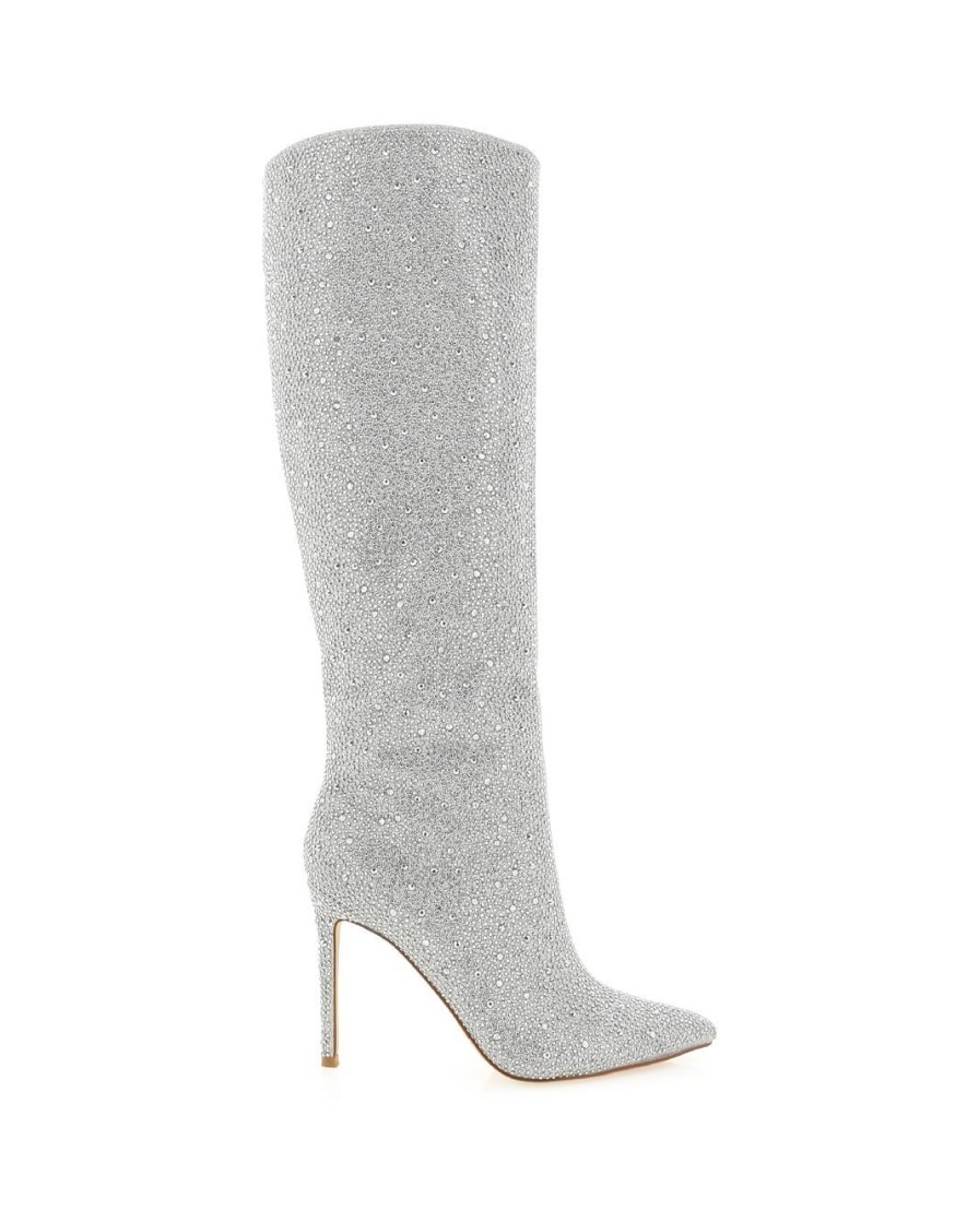 Women Billini Boots | Emmaline Silver Rhinestone