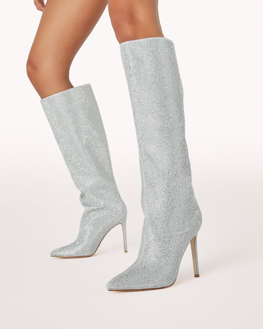 Women Billini Boots | Emmaline Silver Rhinestone