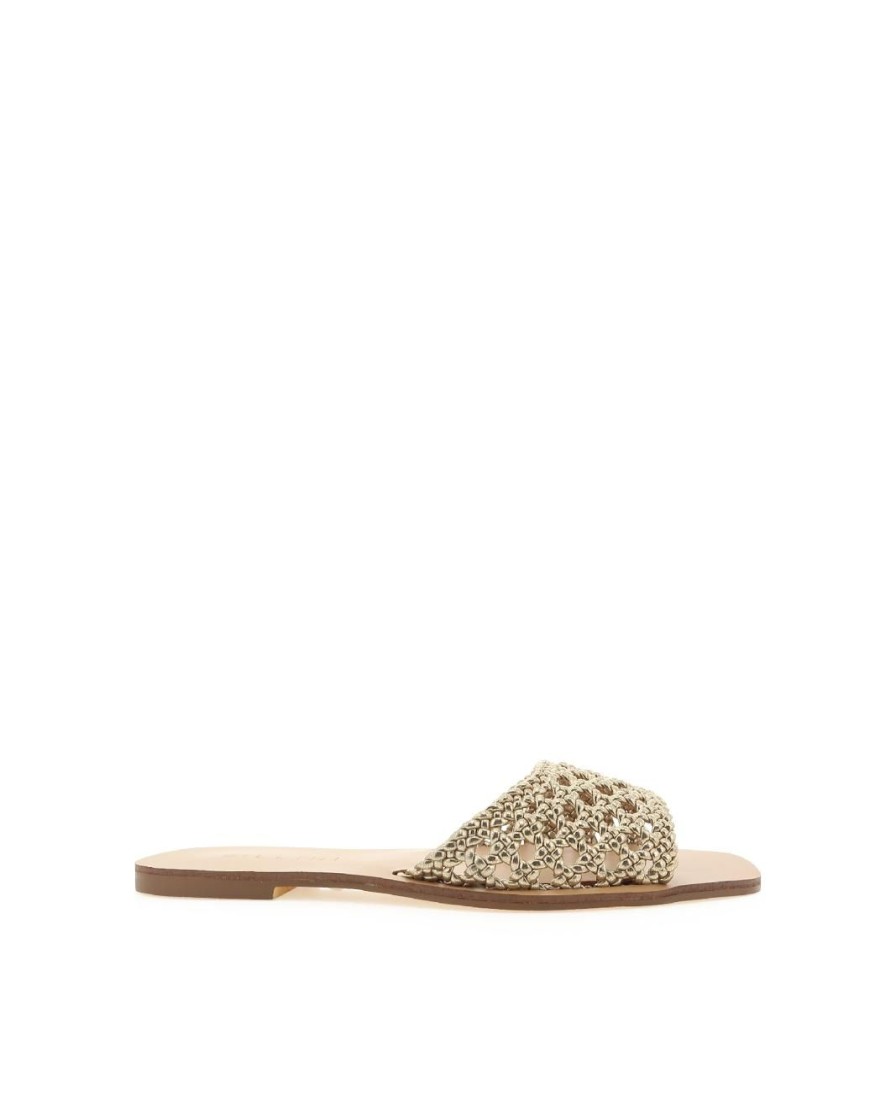 Women Billini Flats | Fadey Gold Metallic