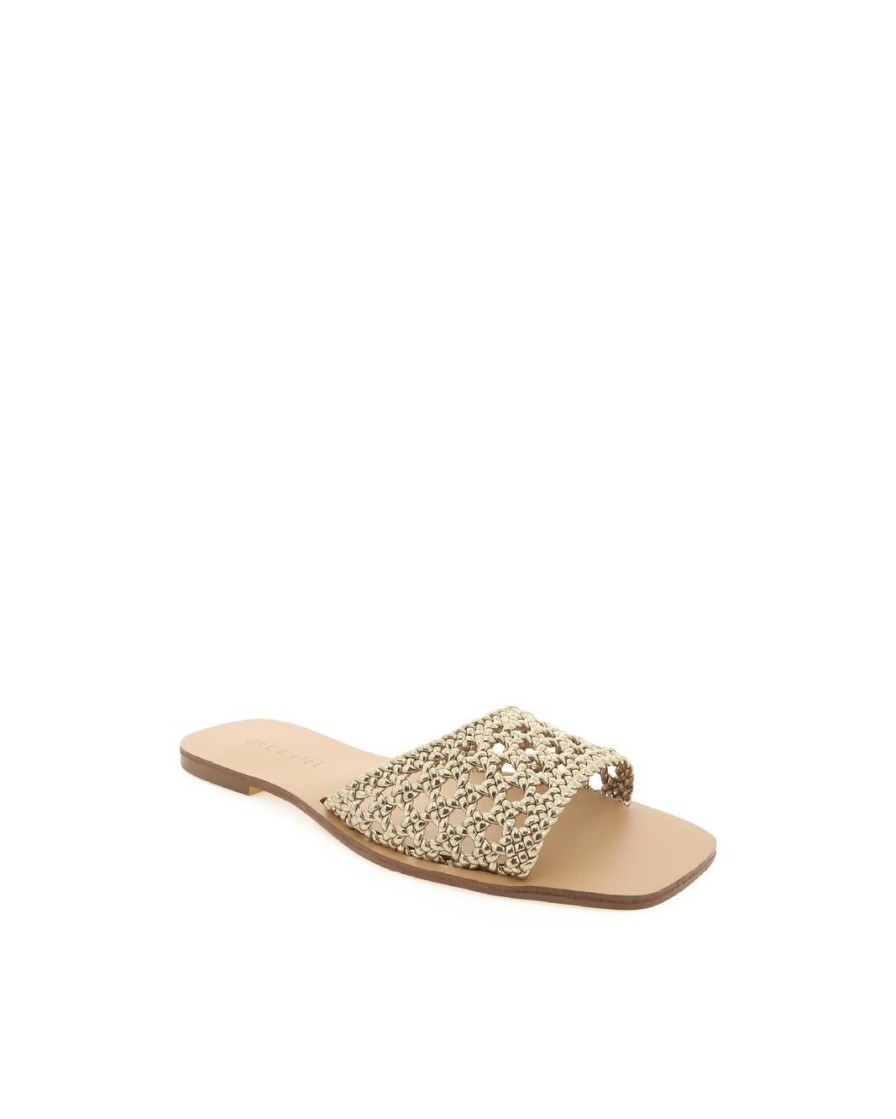 Women Billini Flats | Fadey Gold Metallic