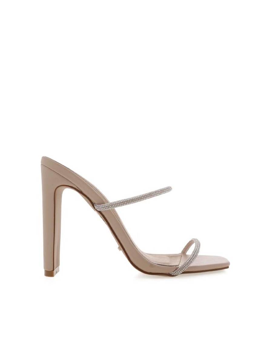 Women Billini Mules | Yola Diamante Nude