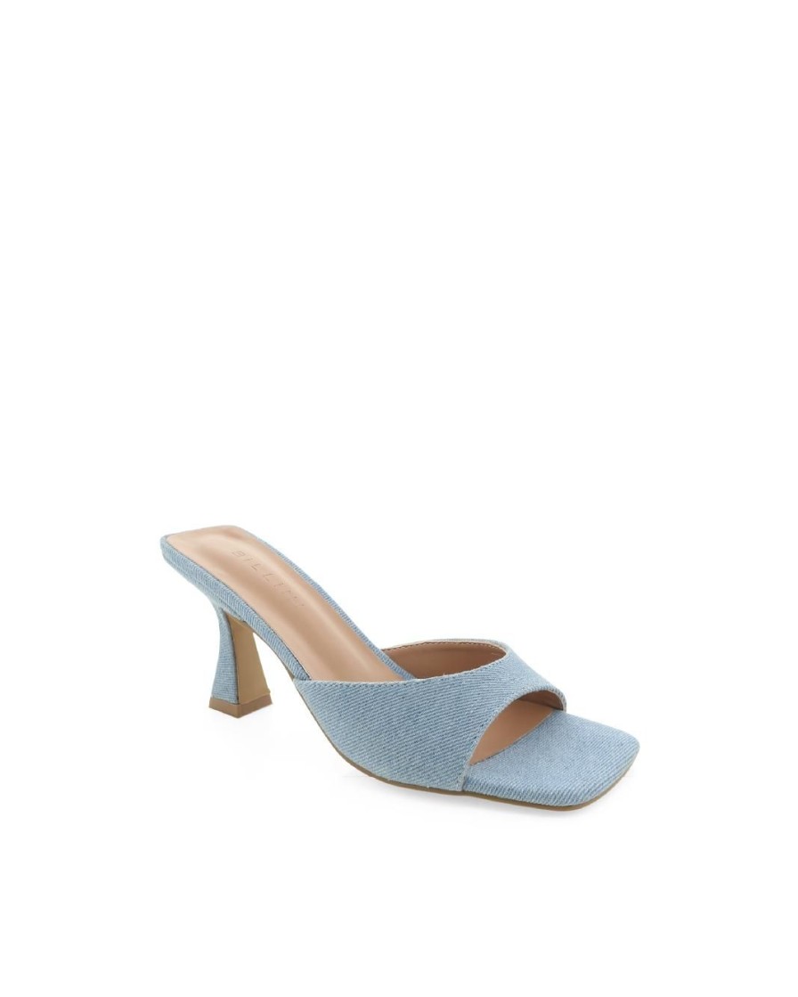 Women Billini Mules | Binita Mid Blue Denim