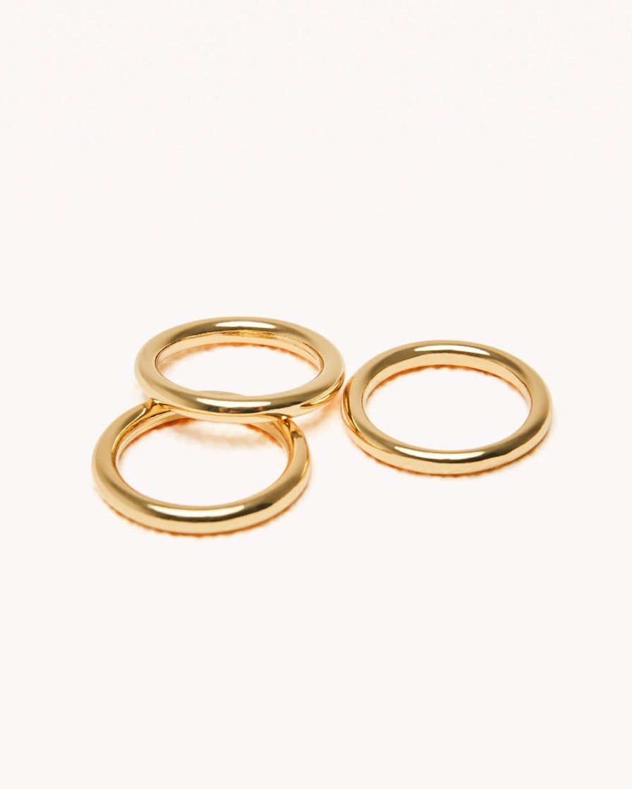 Women Billini Jewelry | Garbo Multi Ring Pack Gold Plated 18K