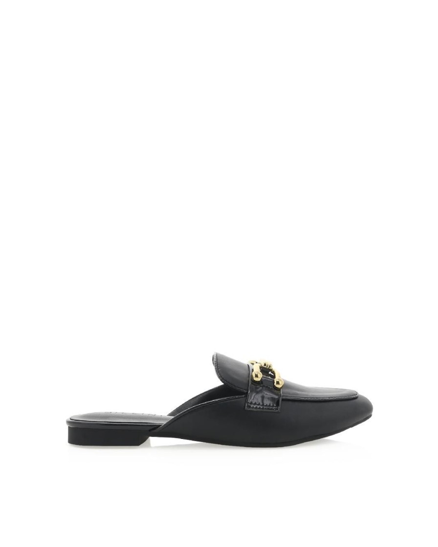 Women Billini Flats | Elliot Black Black Patent