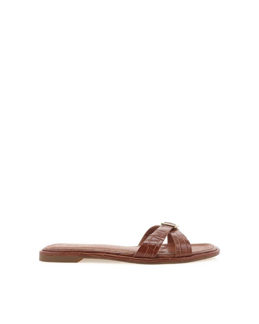 Women Billini Sandals | Perline Dark Tan Croc