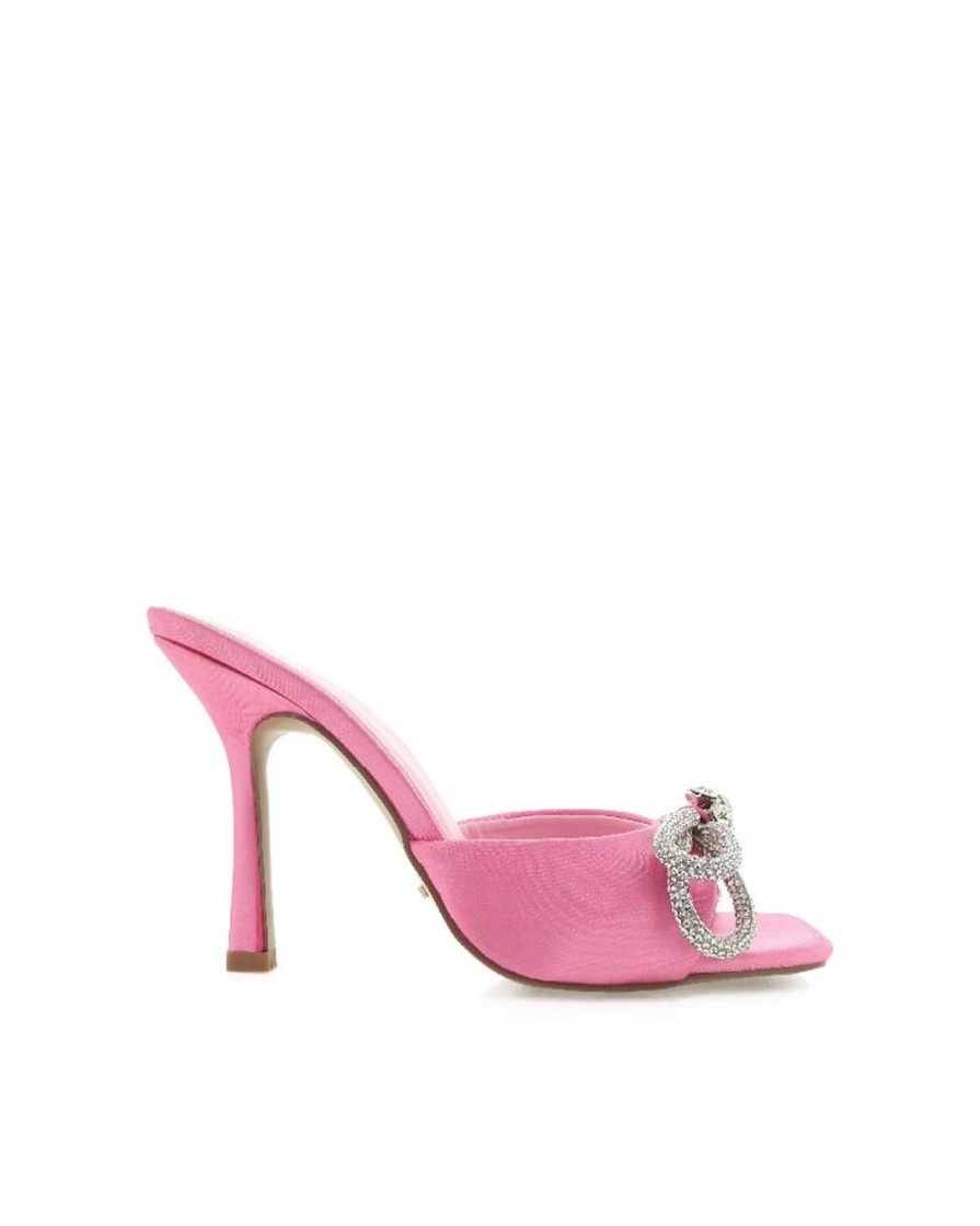 Women Billini Heels | Vivien Pink Satin