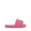 Women Billini Slides | Hedley Pink Ribbed Terry