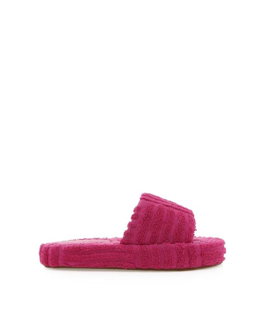 Women Billini Slides | Holly Pink Terry