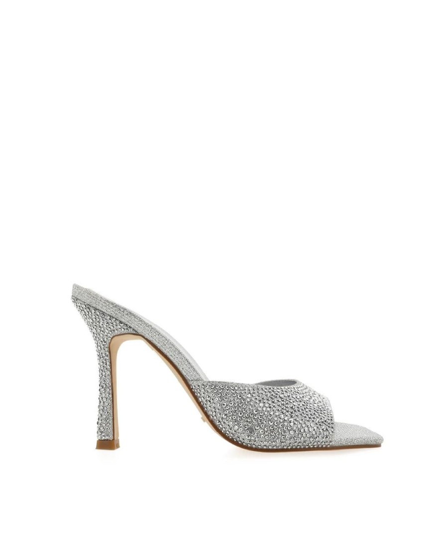 Women Billini Stilettos | Haden Silver Rhinestone