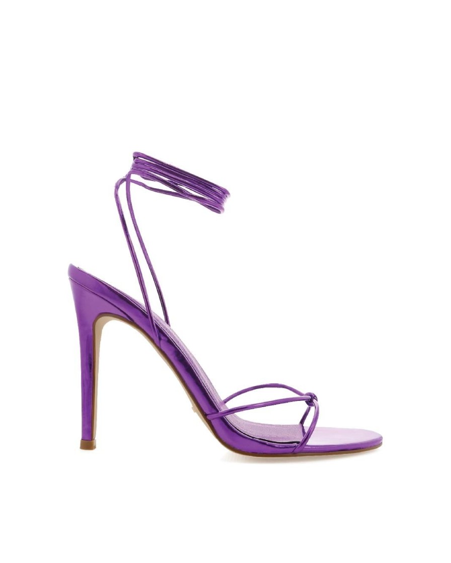 Women Billini Heels | Xaiden Purple Metallic