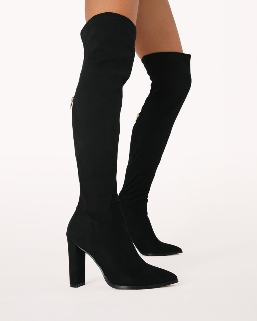 Women Billini Boots | Kyler Black Suede