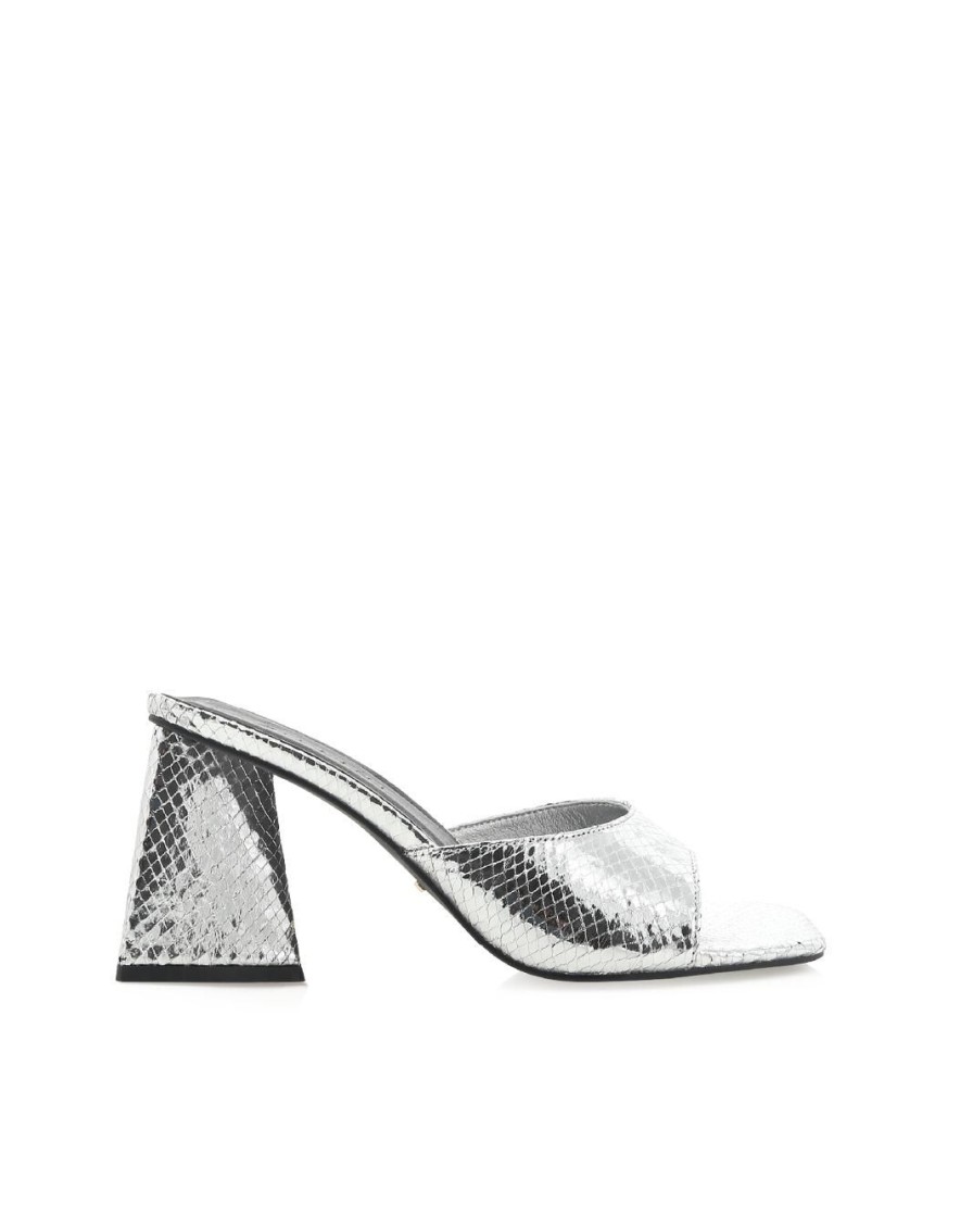 Women Billini Heels | Gracen Silver Scale