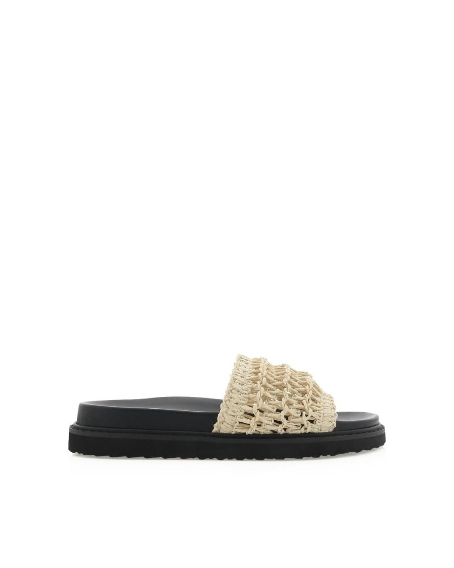 Women Billini Sandals | Zaida Bone Raffia