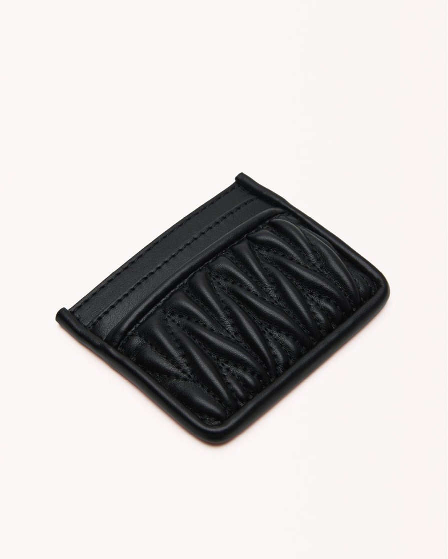 Women Billini Bags | Morgan Card Holder Black Quilted