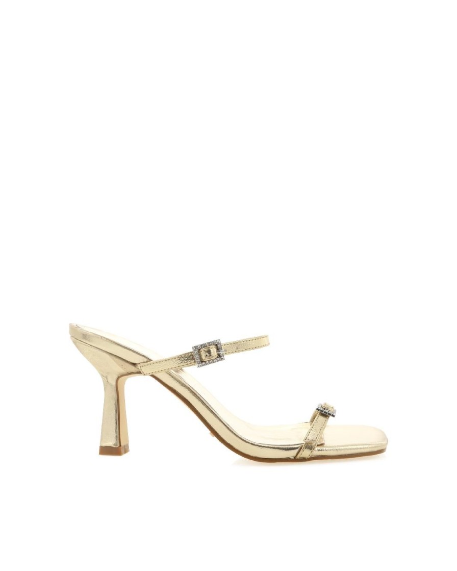 Women Billini Mules | Hermina Gold Metallic