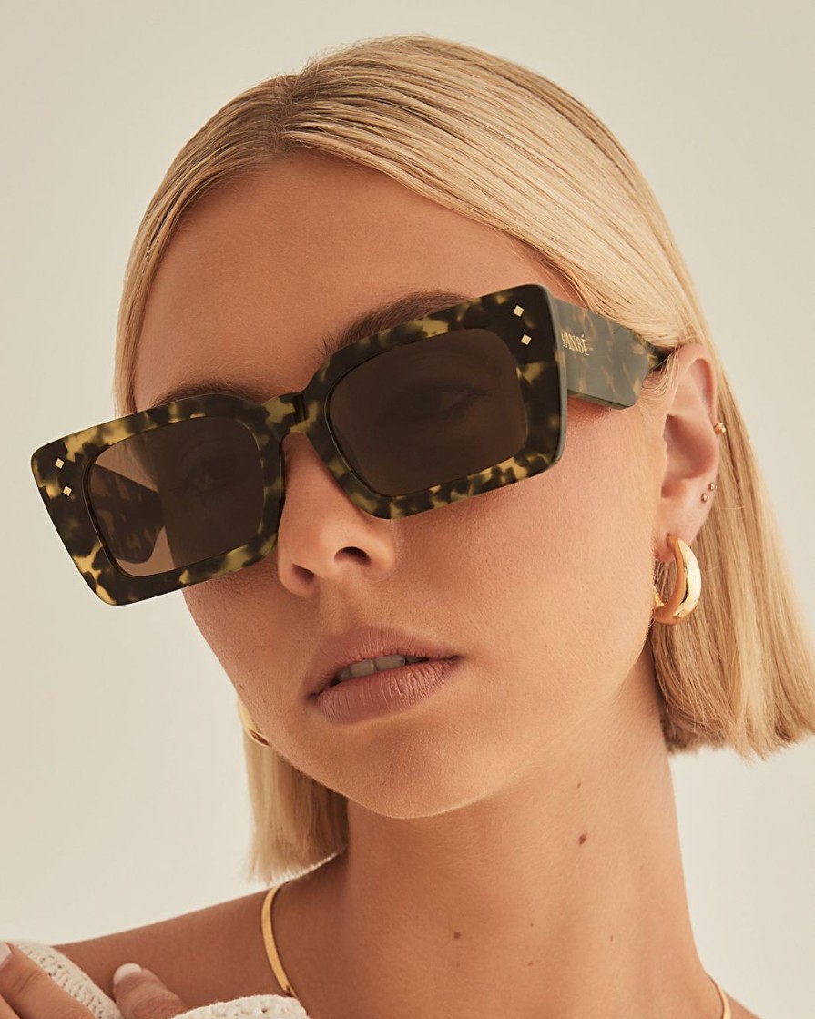 Women Billini Sunglasses | The Candice Cloud Tort Choc