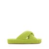 Women Billini Slides | Huxley Lime Ribbed Terry