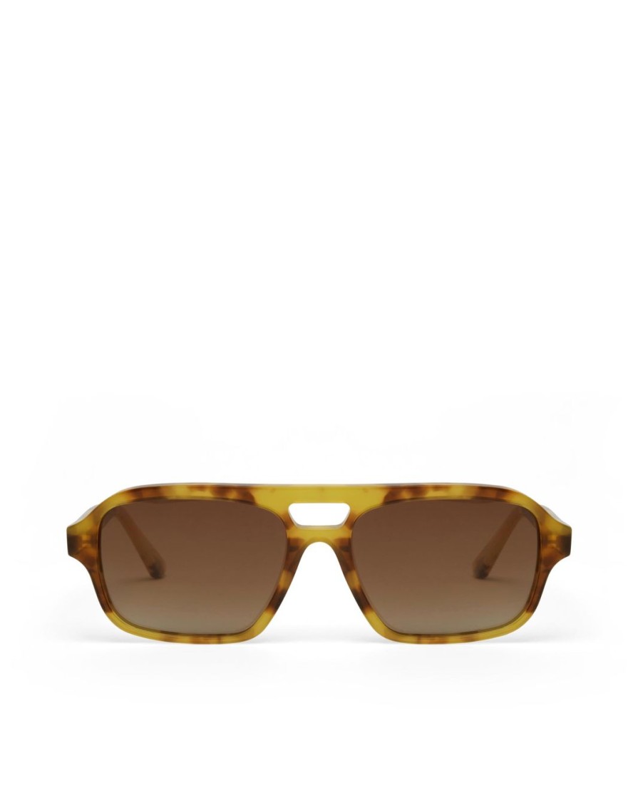 Women Billini Sunglasses | The Delevigne Banoffee Tort Yellow