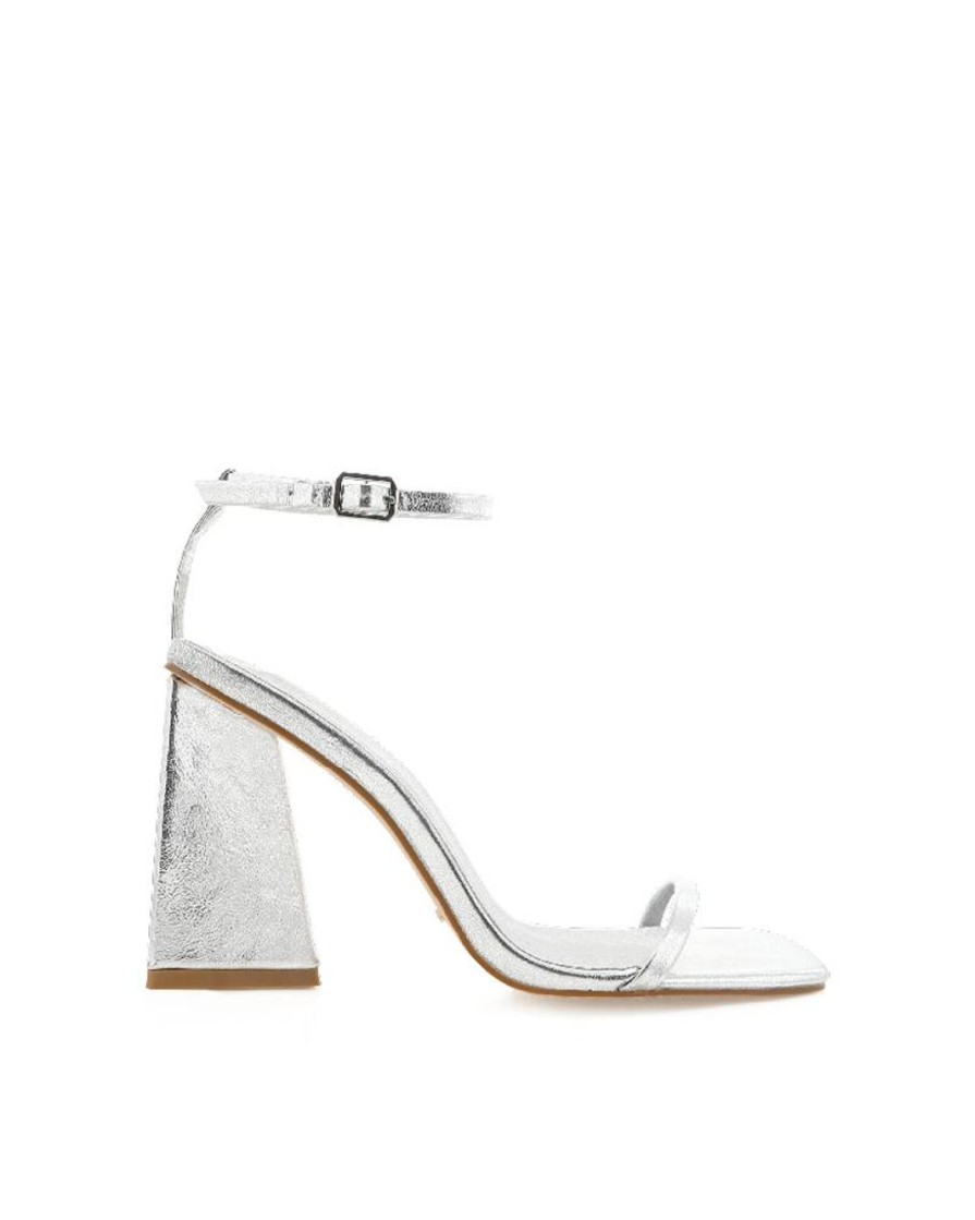 Women Billini Block Heels | Quince Silver