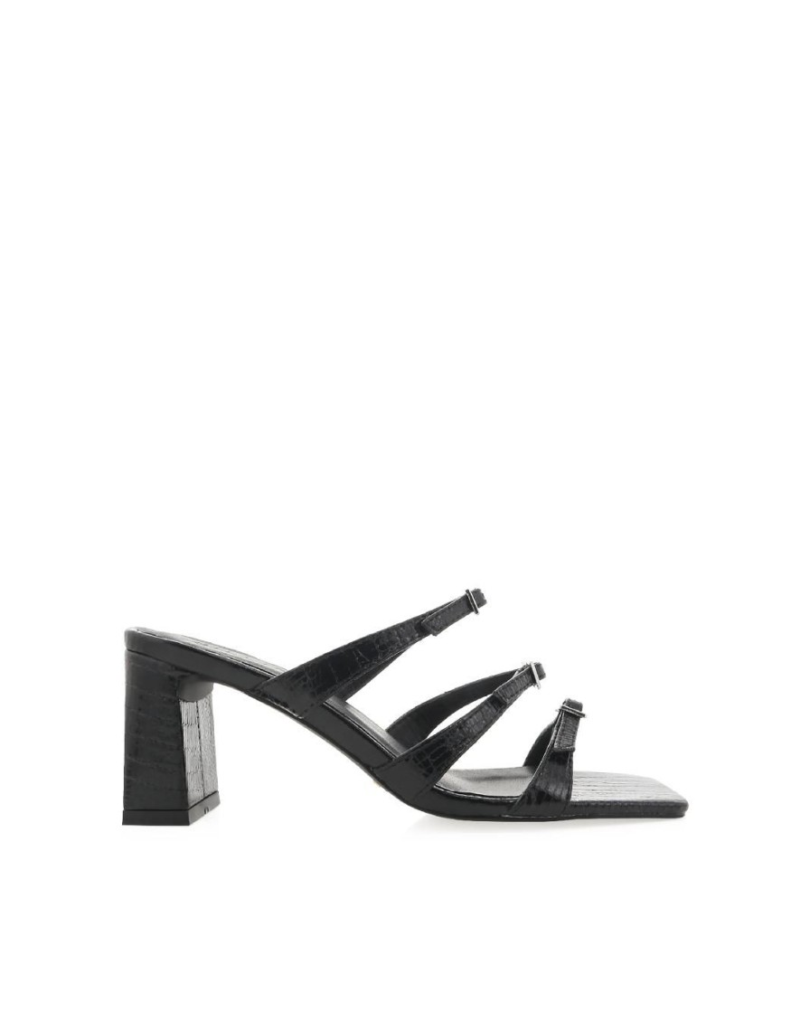 Women Billini Mules | Ivette Black Scale