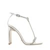 Women Billini Block Heels | Teresa Silver Metallic Diamante