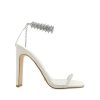 Women Billini Block Heels | Wrenna White Satin