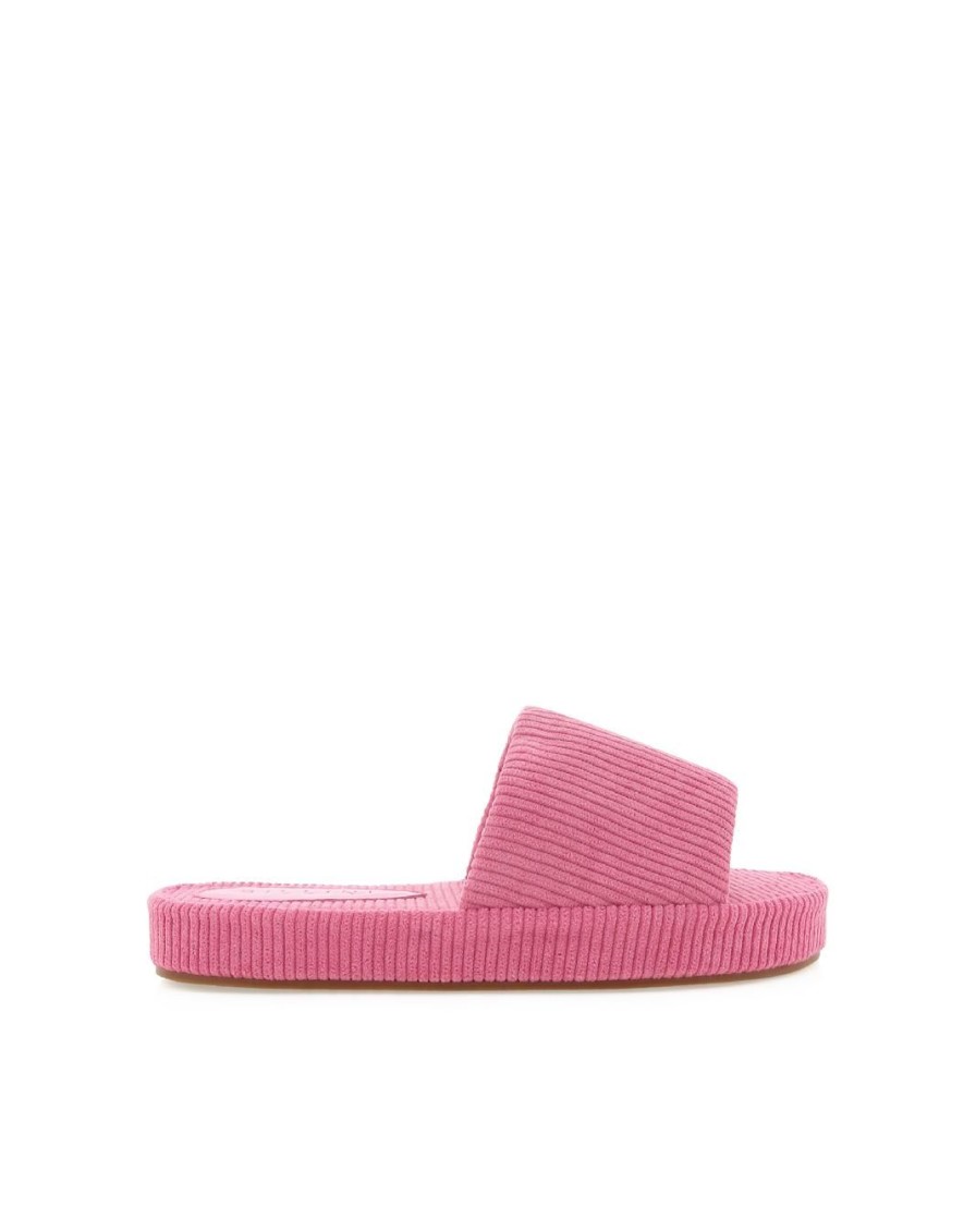 Women Billini Slippers | Hedley Pink Ribbed Terry