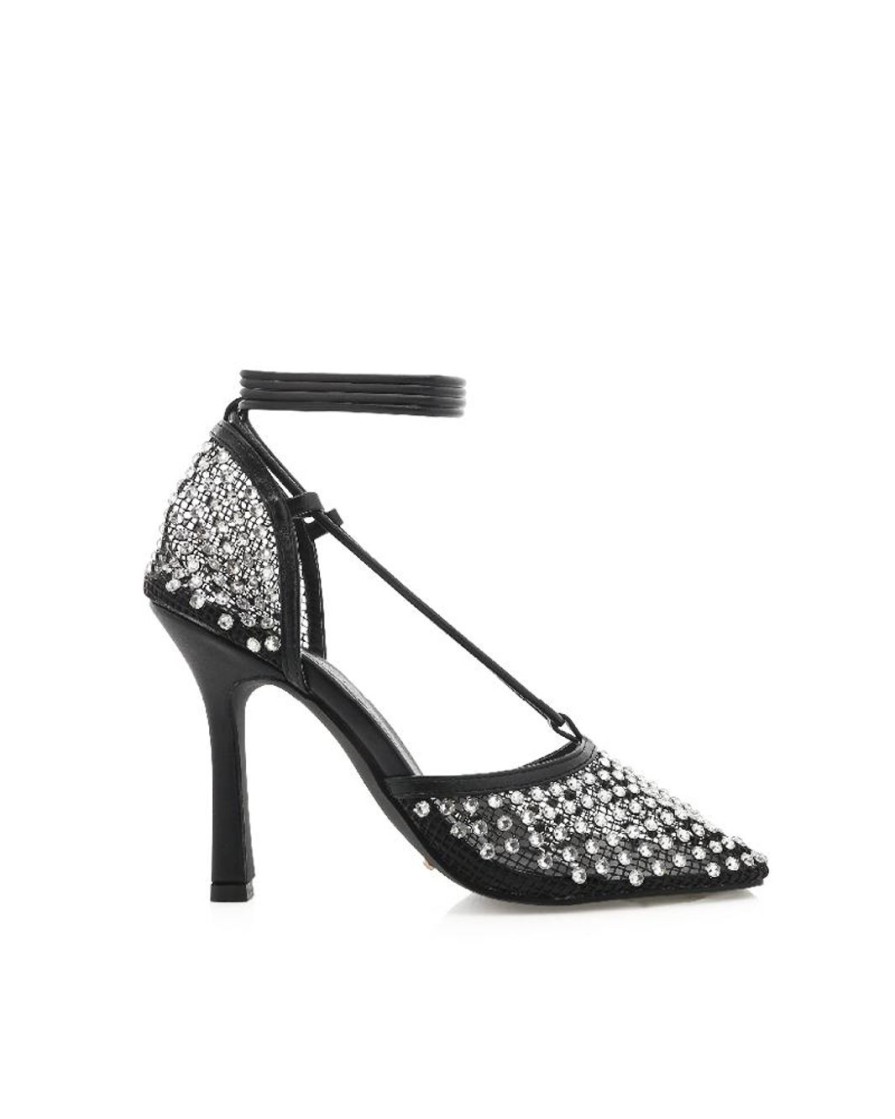 Women Billini Heels | Aleah Black Diamante