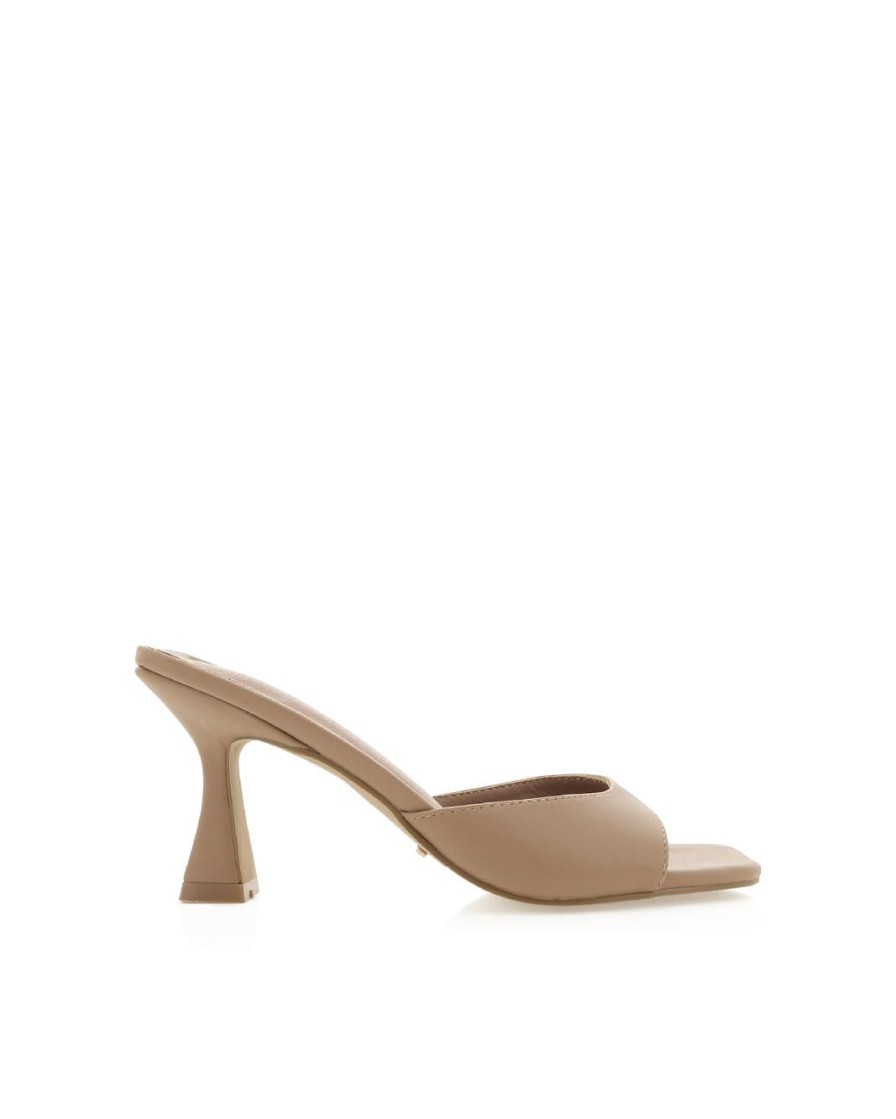 Women Billini Heels | Binita Dark Nude