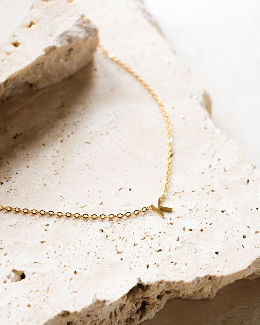 Women Billini Jewelry | Initial Plated Necklace Gold