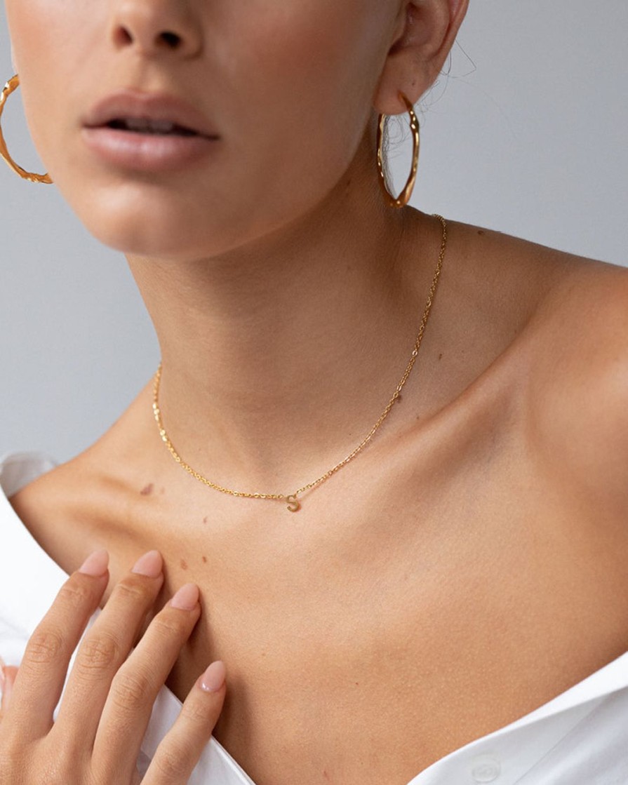 Women Billini Jewelry | Initial Plated Necklace Gold