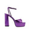 Women Billini Block Heels | Myles Purple Metallic