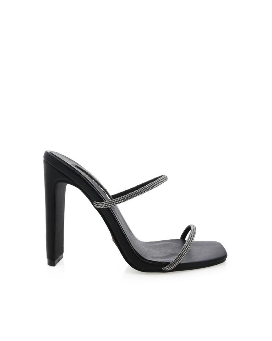 Women Billini Mules | Yola Diamante Black