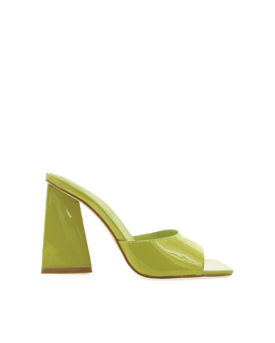 Women Billini Block Heels | Quinn Matcha Patent