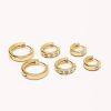 Women Billini Jewelry | Pamela Earring 3 Pack Gold Plated 18K