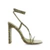 Women Billini Heels | Evona Matcha Snake