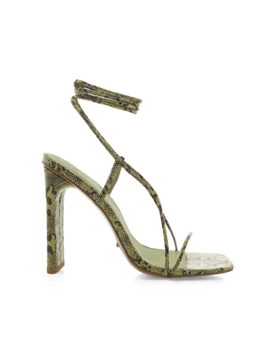 Women Billini Heels | Evona Matcha Snake